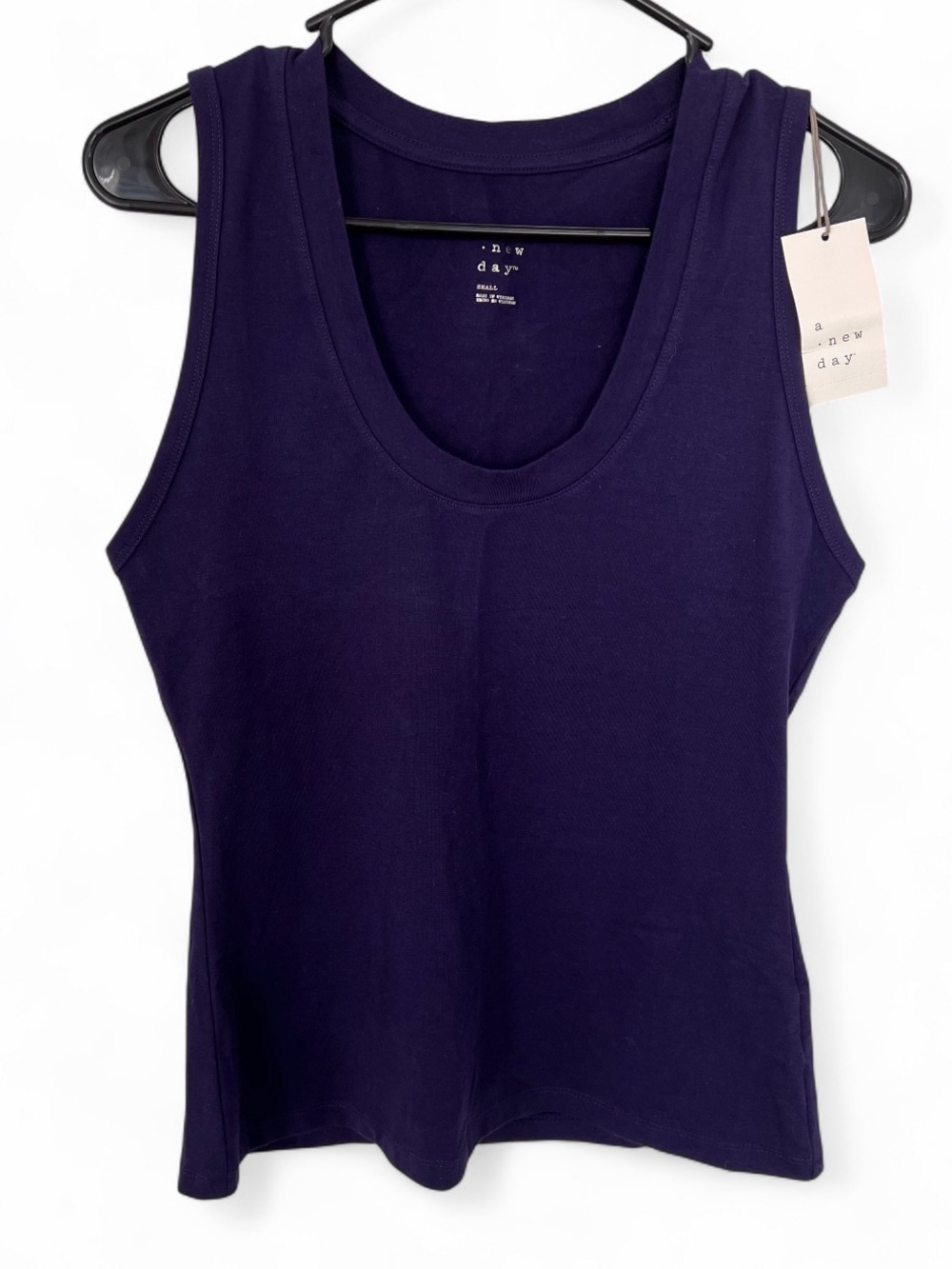 Women's Navy Scoop Neck Tank Top